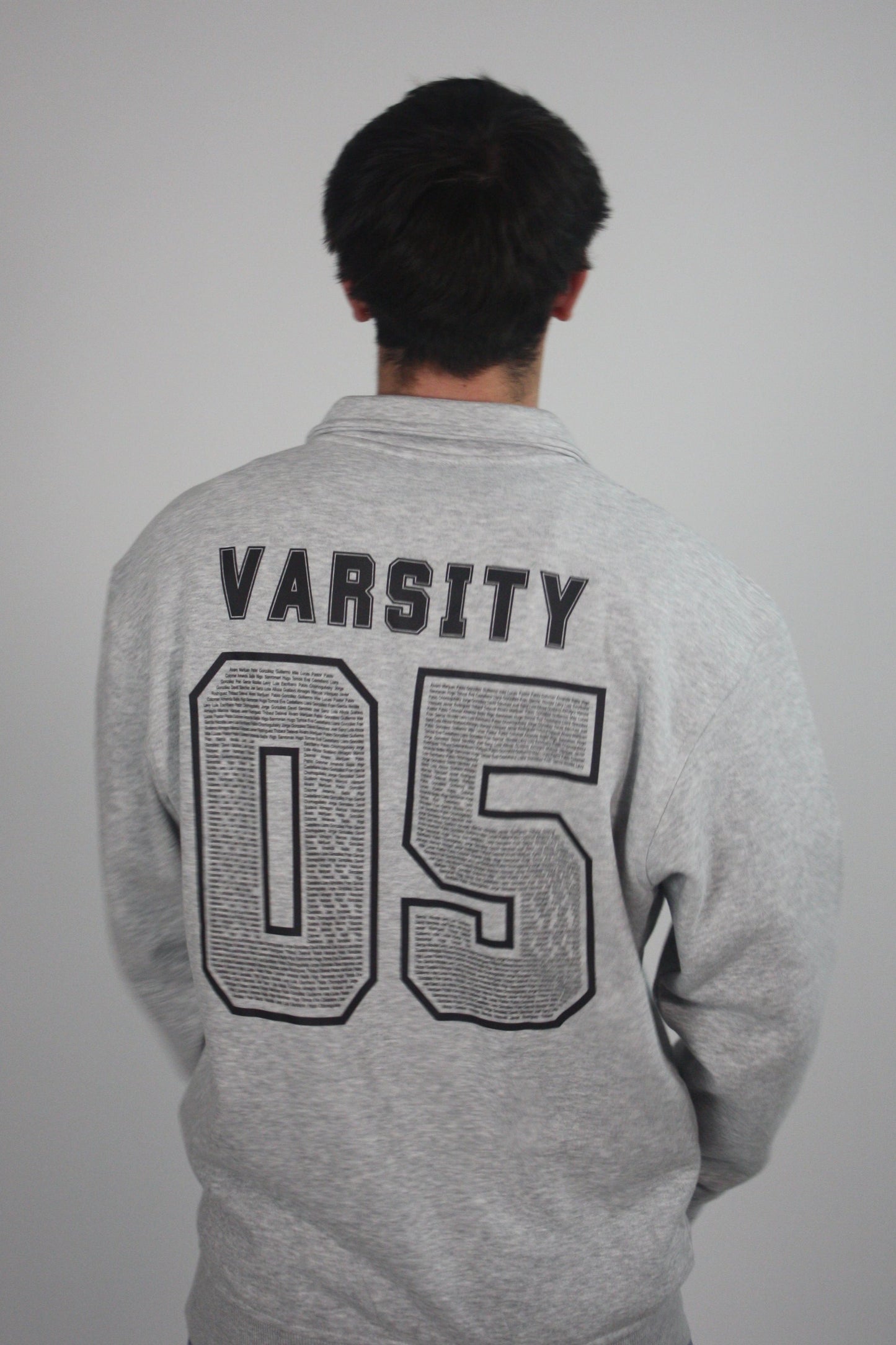 Half zip varsity