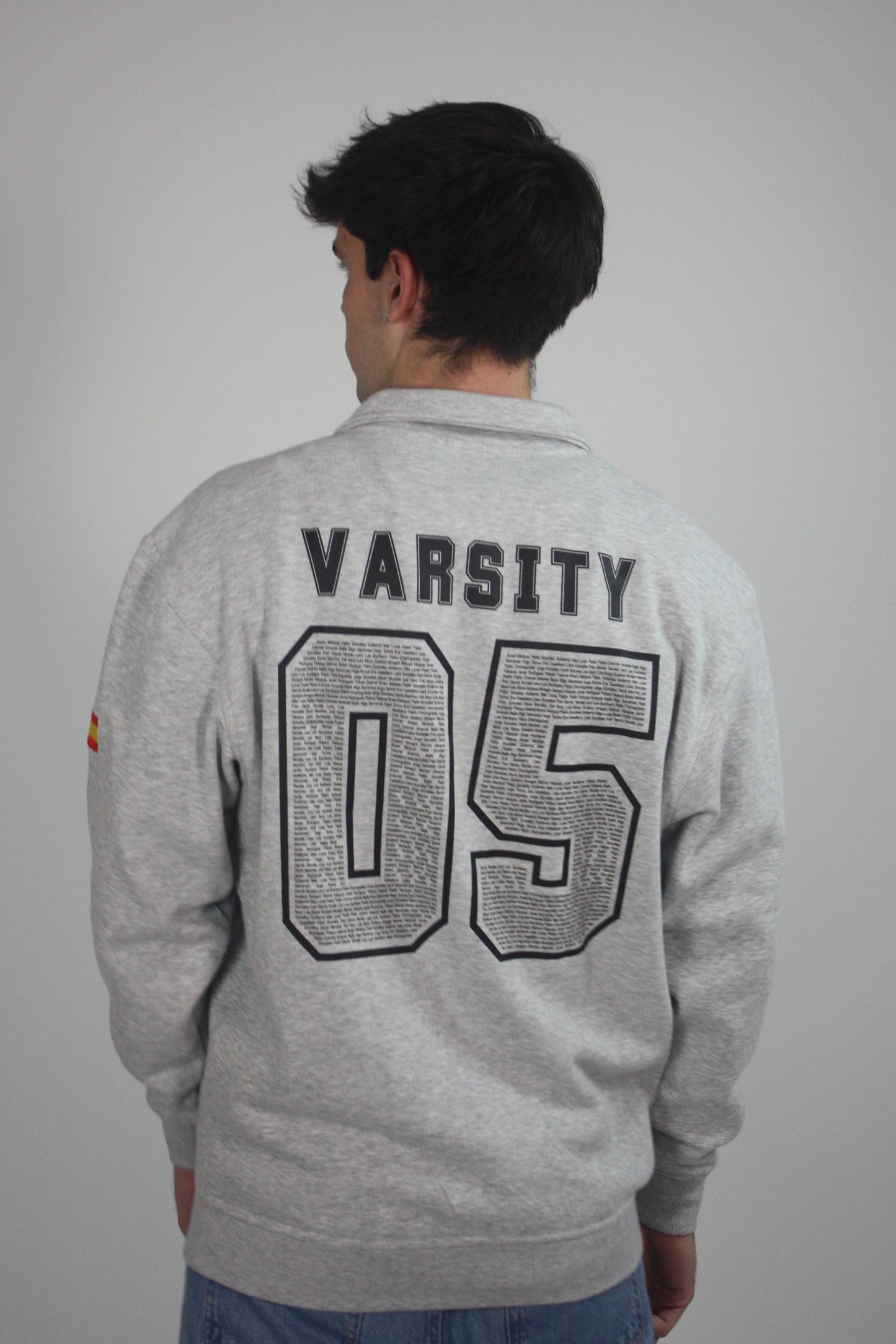 Half zip varsity